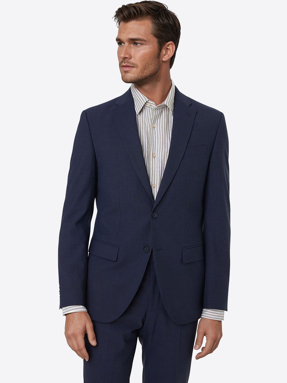 Thumbnail - Pierre Cardin Sakko Herren Modern Fit Wolle blau, 27