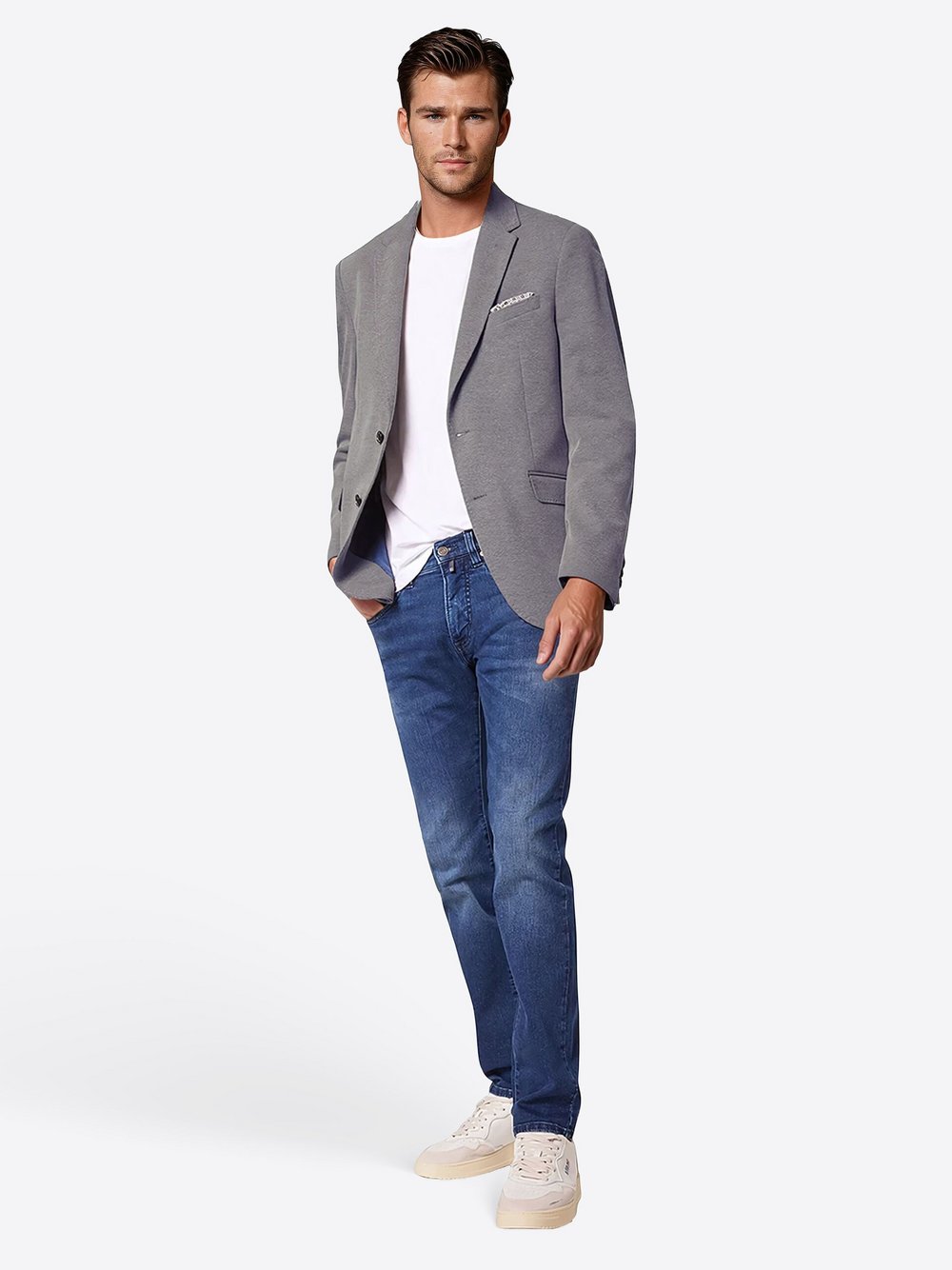 Pierre Cardin Sakko Lucas Herren Modern Fit blau, 29
