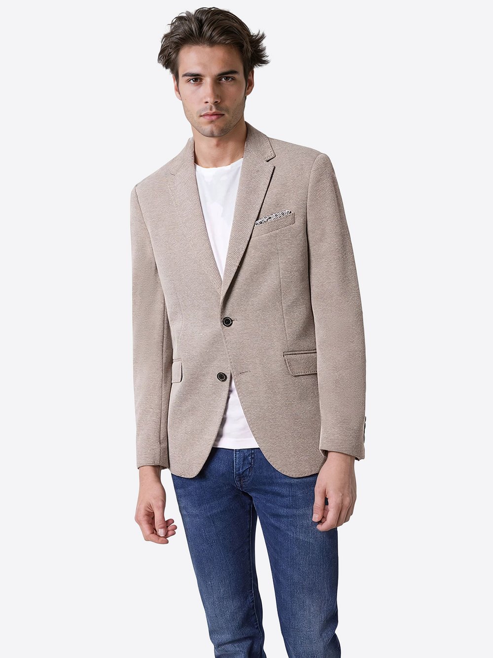 Pierre Cardin Sakko Lucas Herren Modern Fit grau, 25