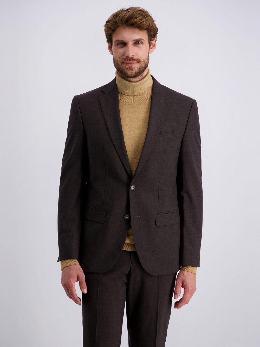 Thumbnail - Pierre Cardin Sakko Grant Herren Regular Fit Wolle braun, 54