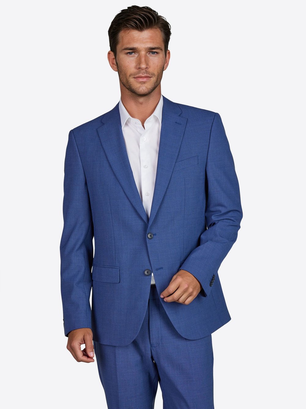 Thumbnail - Pierre Cardin Sakko Grant Herren Regular Fit Wolle blau, 28