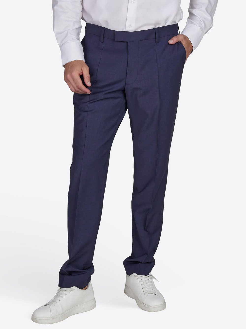 Thumbnail - Pierre Cardin Hose Ryan Herren Wolle blau, 52