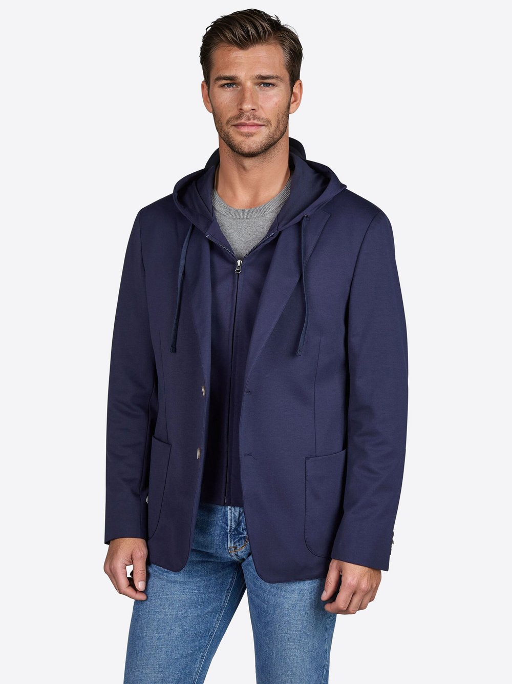 Pierre Cardin Sakko Henri Herren Modern Fit blau, 27