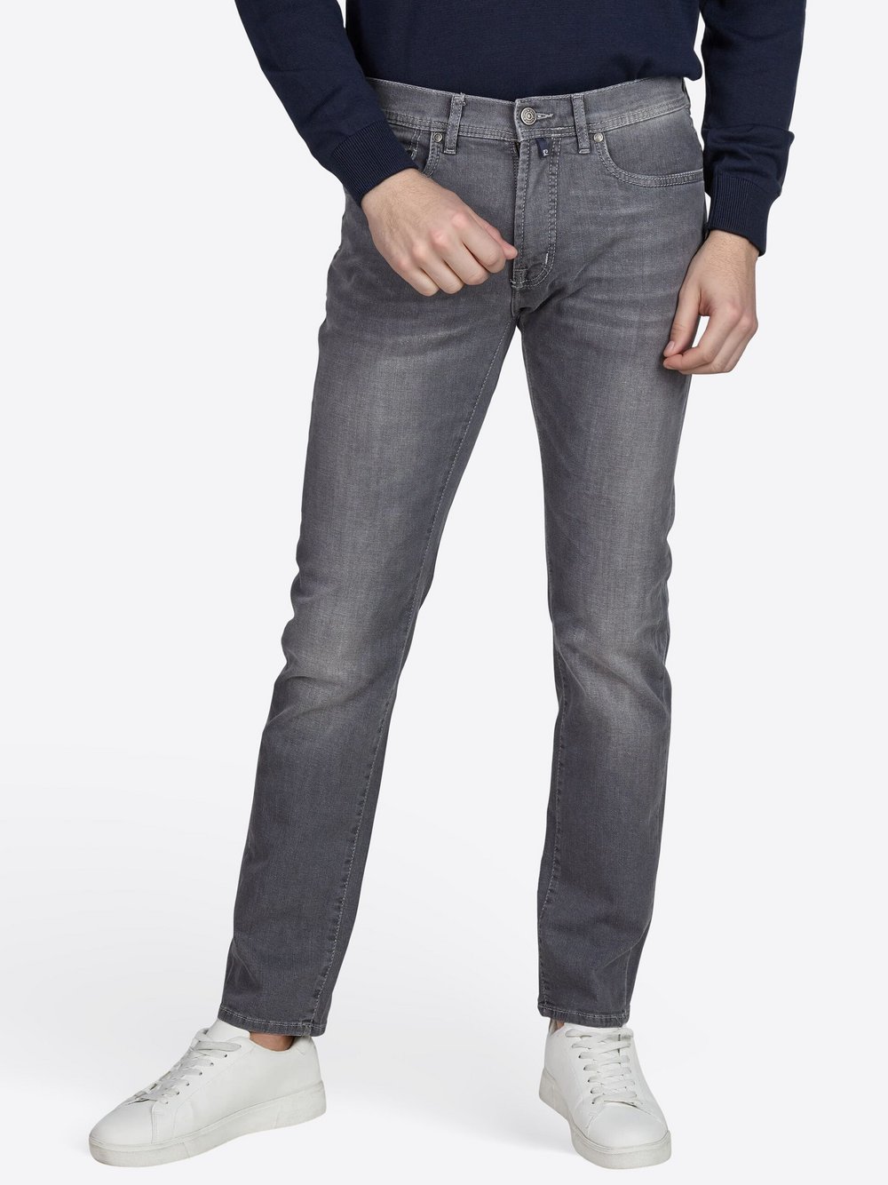 Pierre Cardin Jeans Laval Herren Baumwolle grau, 33-34