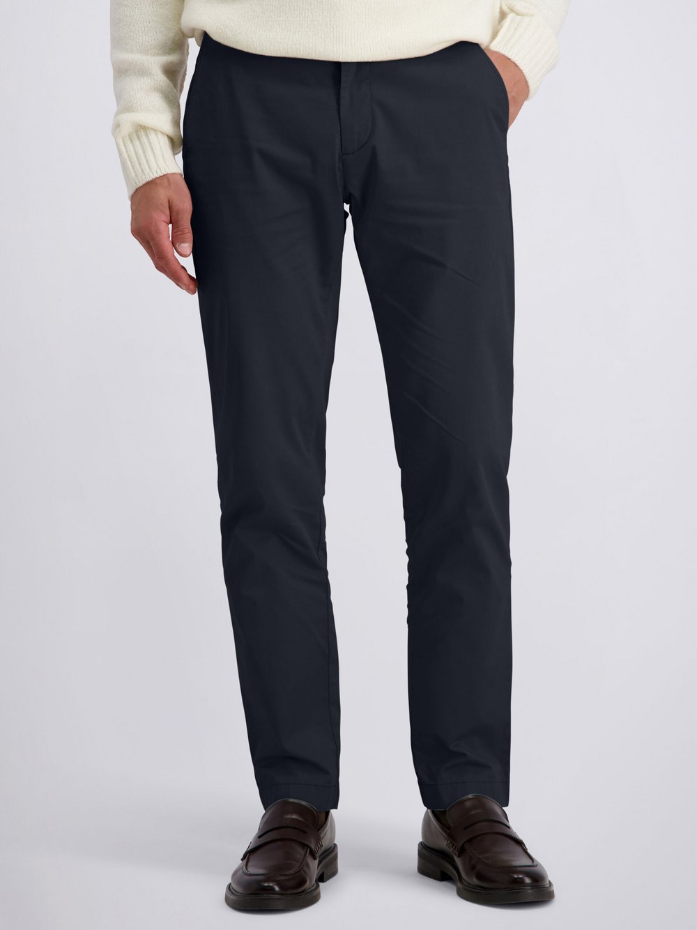 Pierre Cardin Hose Calais Herren Baumwolle blau, 33-30