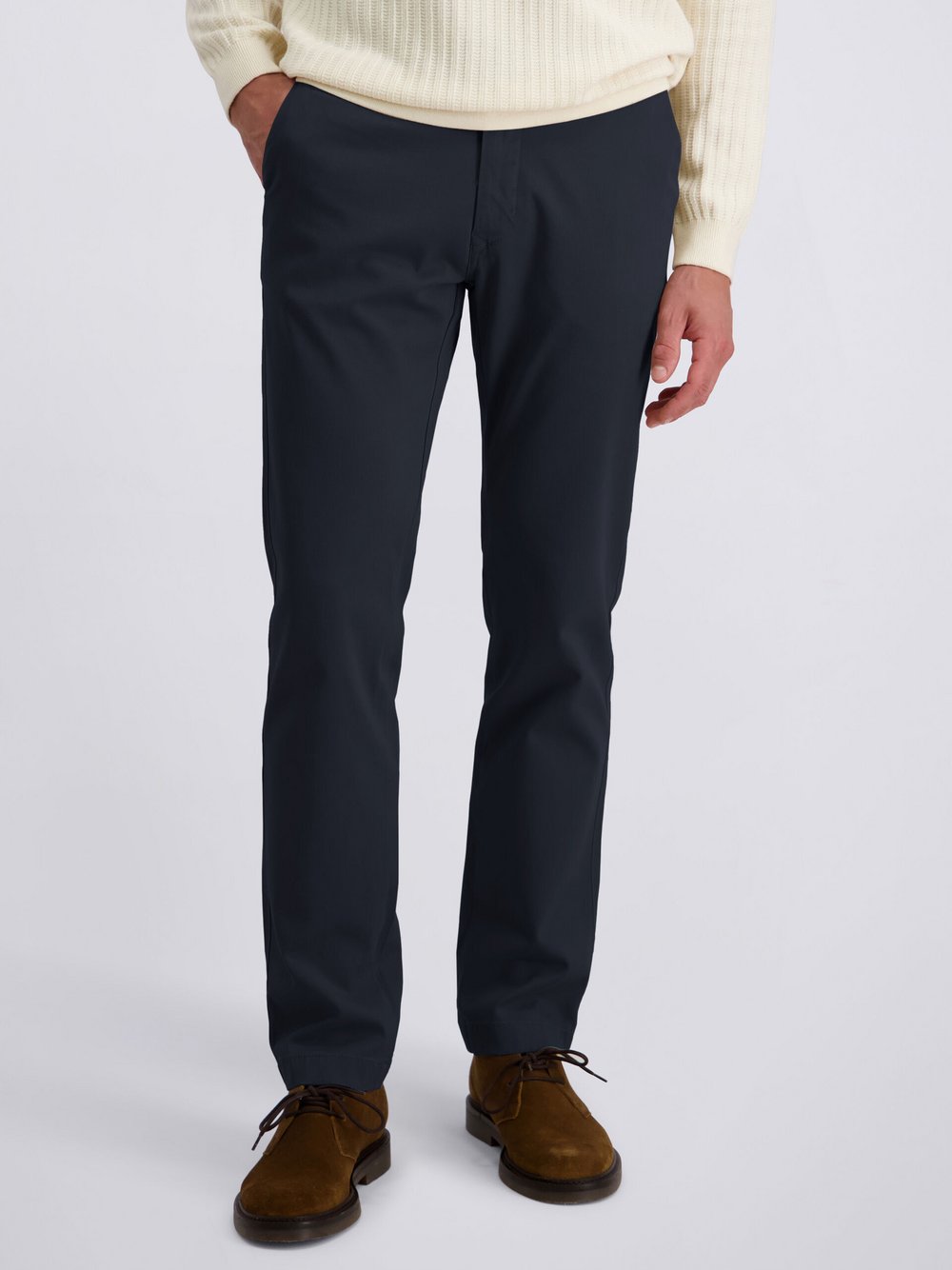 Pierre Cardin Chinohose Castres Herren Baumwolle blau, 34-32