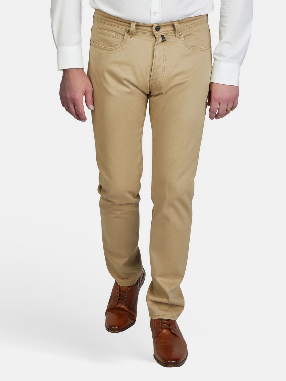 Thumbnail - Pierre Cardin Jeans Lyon Herren Baumwolle beige, 40-30