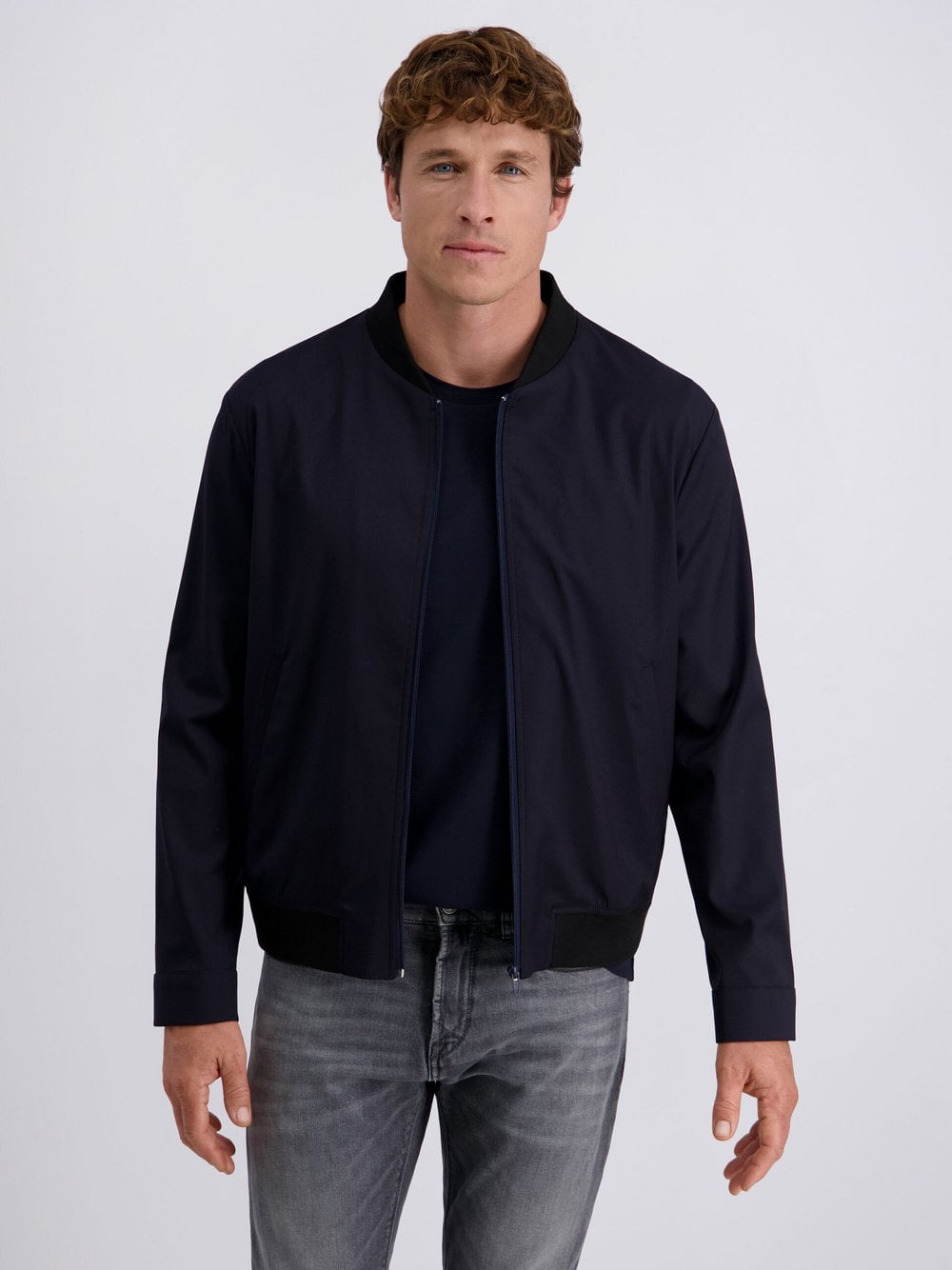 Pierre Cardin Wolljacke Luc Herren Wolle blau, 50