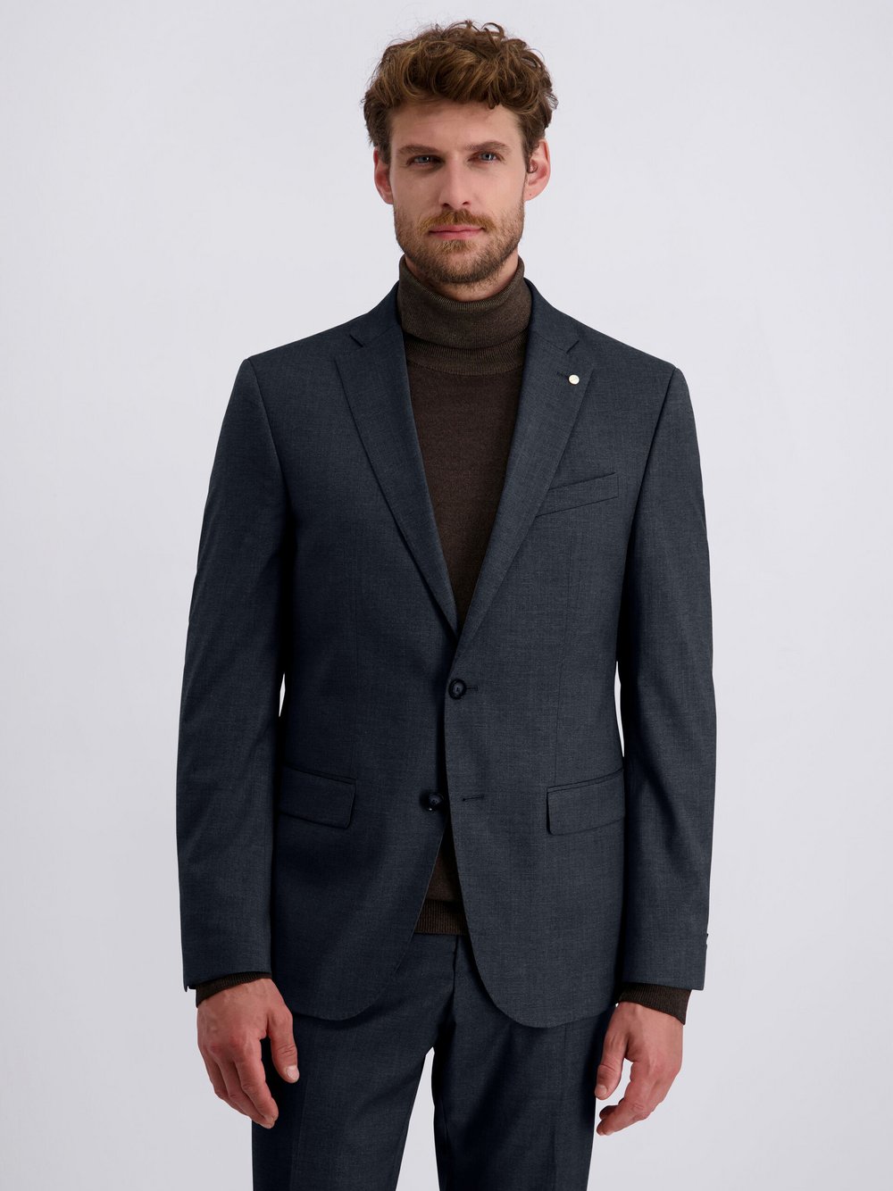 Pierre Cardin Sakko Alain Herren Modern Fit Wolle blau, 54