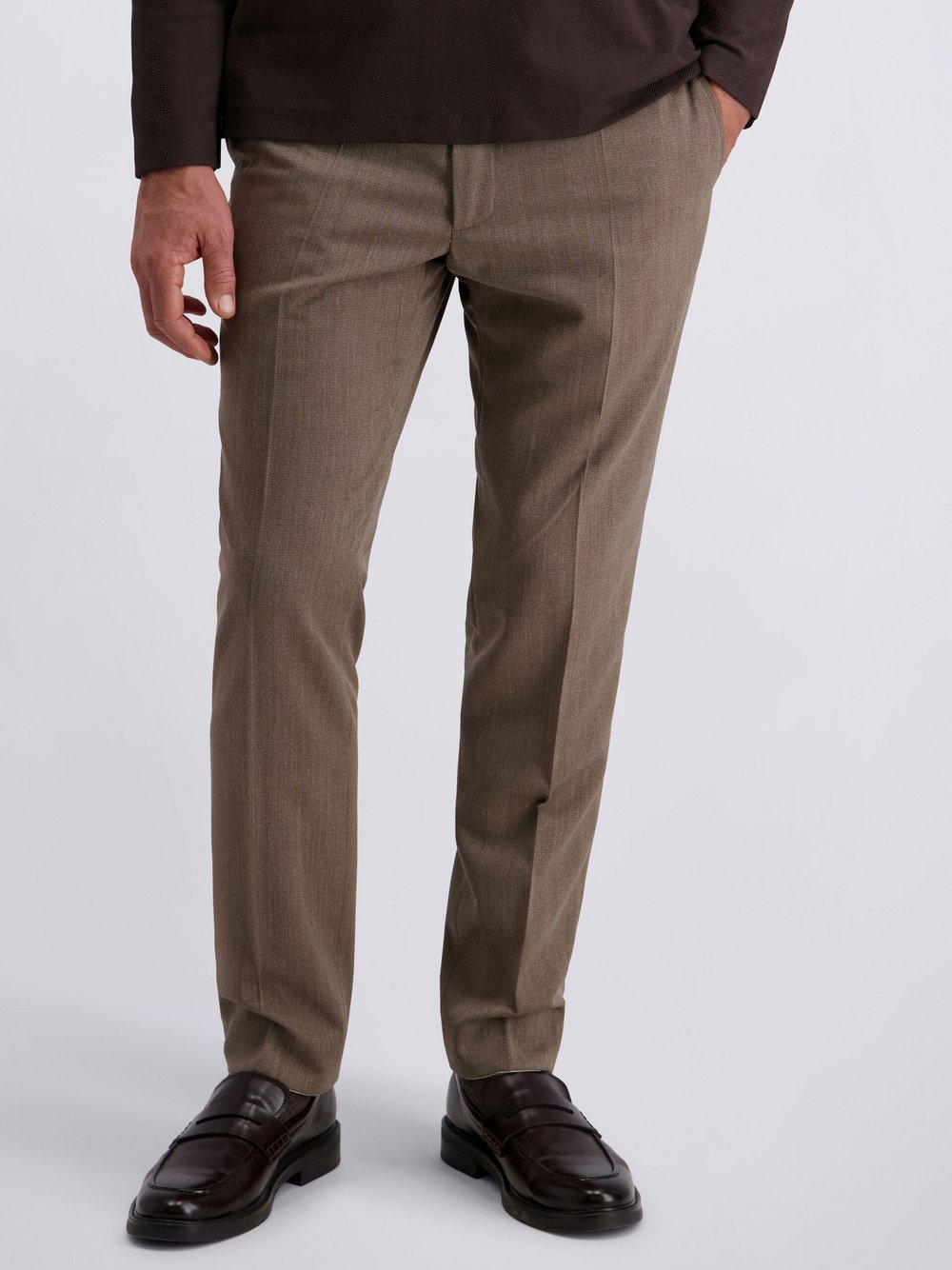 Pierre Cardin Anzughose Ryan Herren Wolle beige, 54