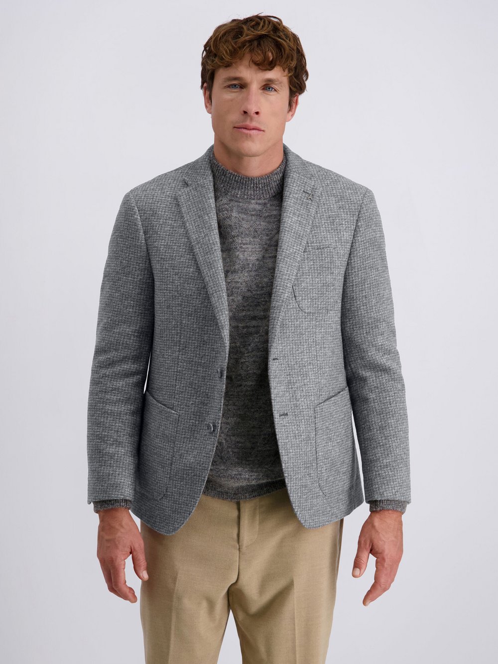 Pierre Cardin Sakko Michel Herren Regular Fit grau, 52