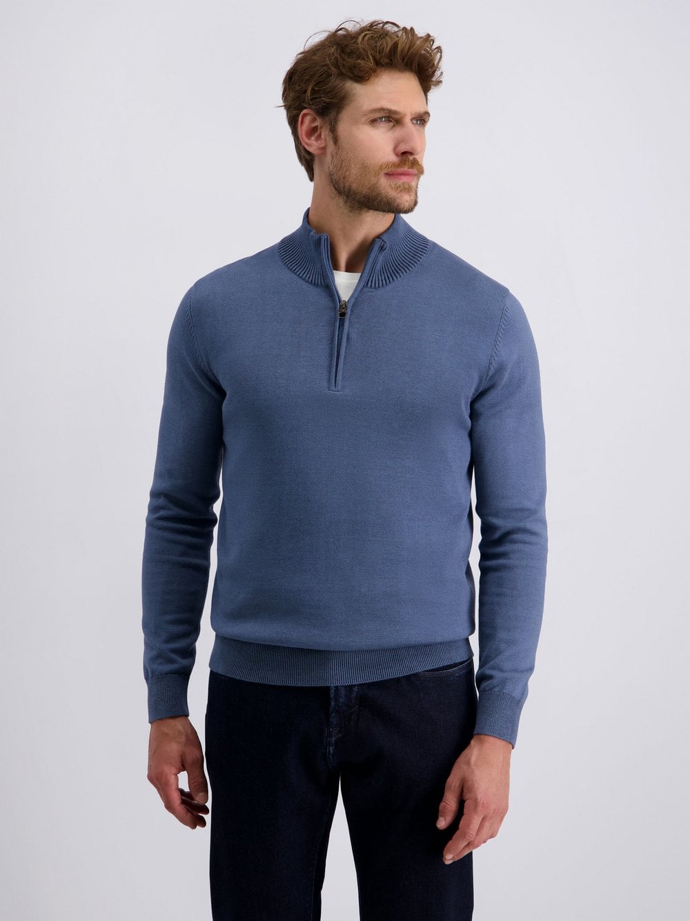 Thumbnail - Pierre Cardin Pullover Herren Baumwolle blau, S