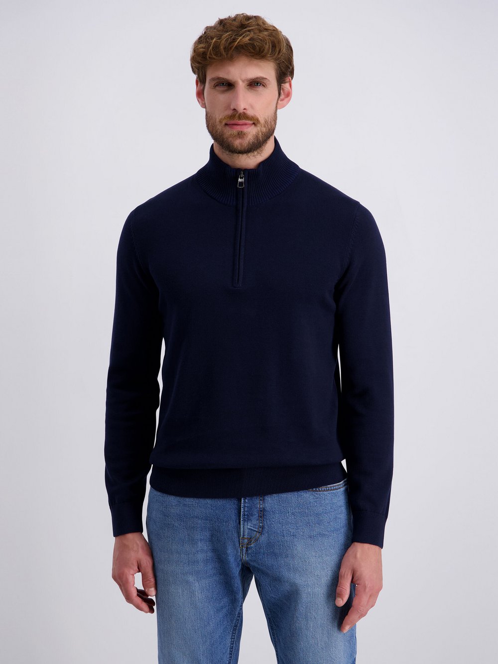Thumbnail - Pierre Cardin Pullover Herren Baumwolle blau, L