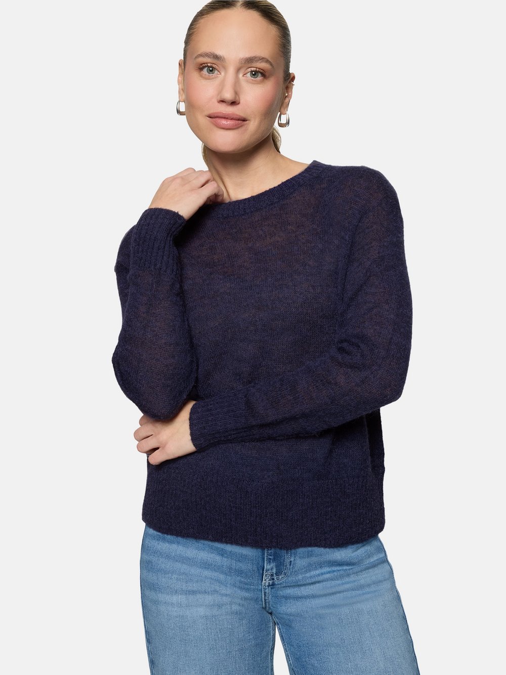 zero Pullover Damen blau, 34