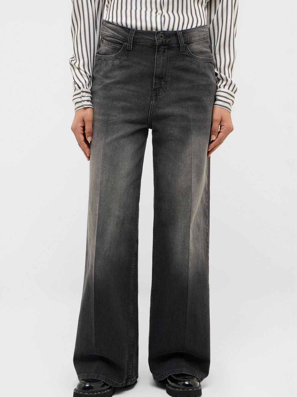 Mustang Jeans Damen Baumwolle grau, 29-30