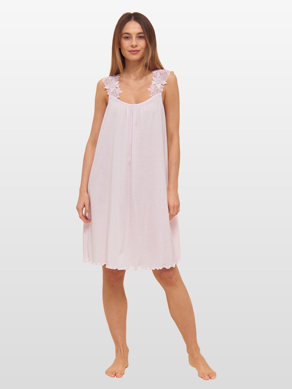 Thumbnail - FÉRAUD Nachthemd  Damen Baumwolle rosa, 48