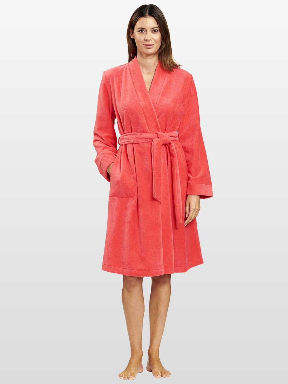 FÉRAUD Morgenmantel  Damen Jersey mehrfarbig, XS