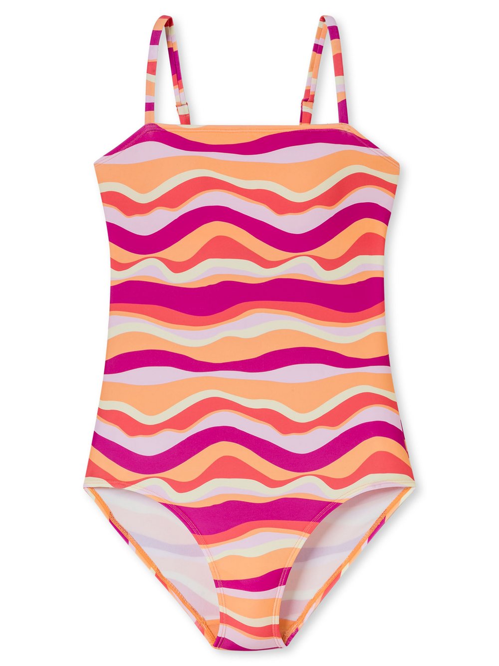 Thumbnail - Schiesser Badeanzug  Mädchen rot bedruckt, 152