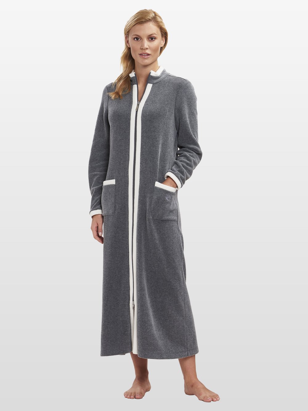 FÉRAUD Morgenmantel  Damen grau, 48