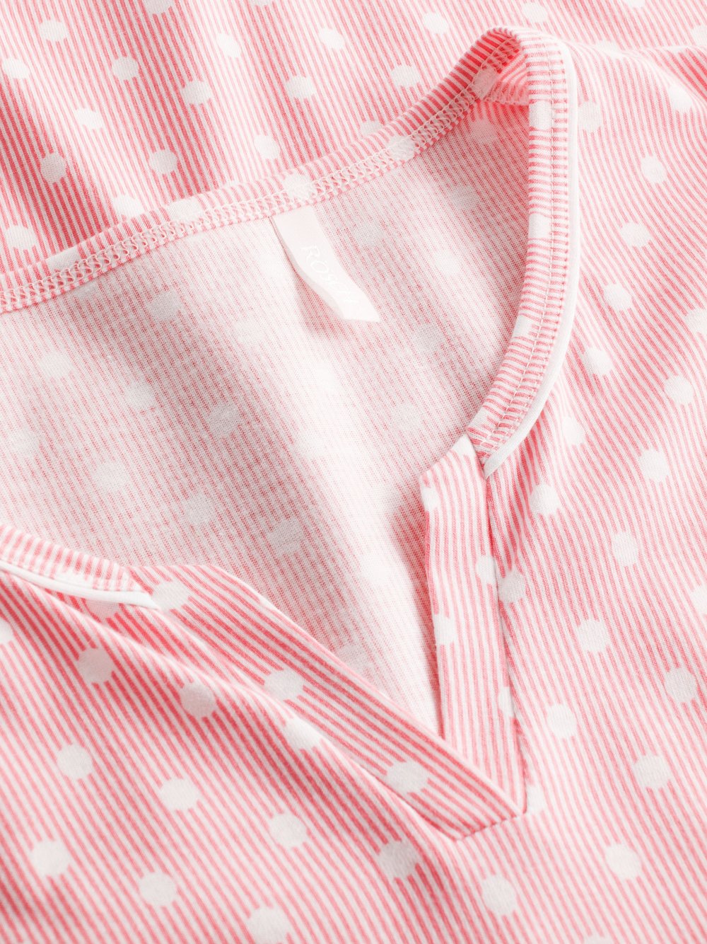 Thumbnail - Rösch Nachthemd Damen Baumwolle rosa gepunktet, 38