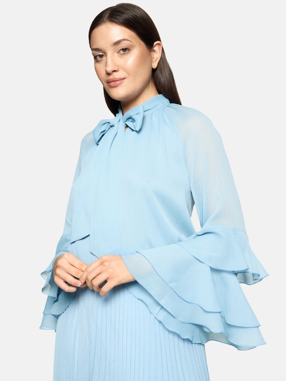 Vera Mont Chiffonbluse Damen blau, 38