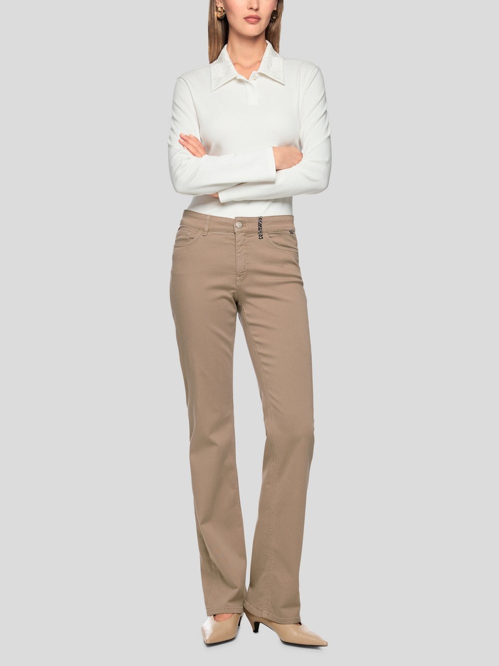 Marc Cain Jeans Damen Baumwolle beige, 36