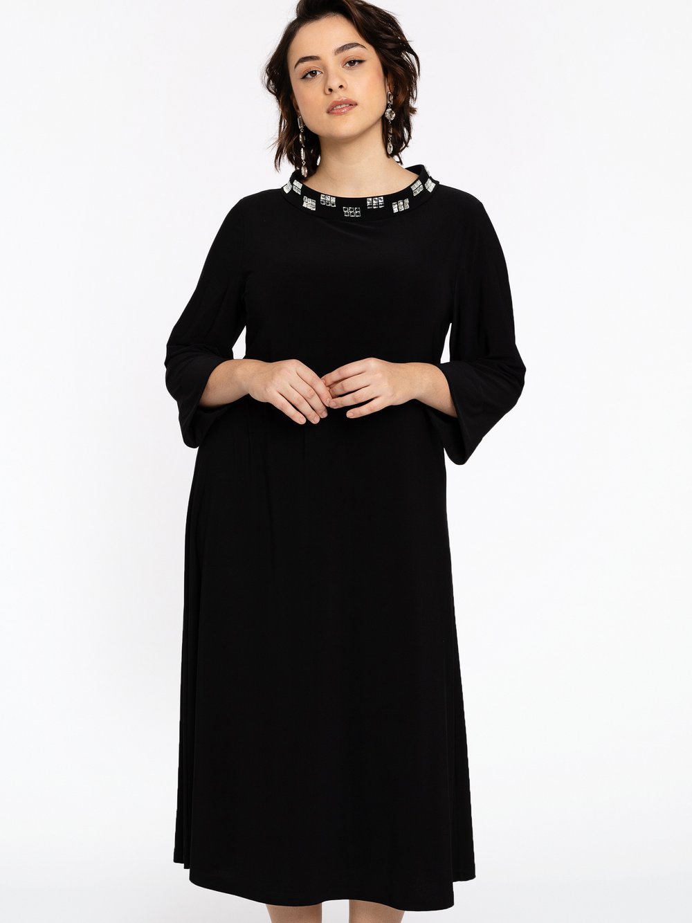 YOEK Kleid Damen schwarz, 58-60