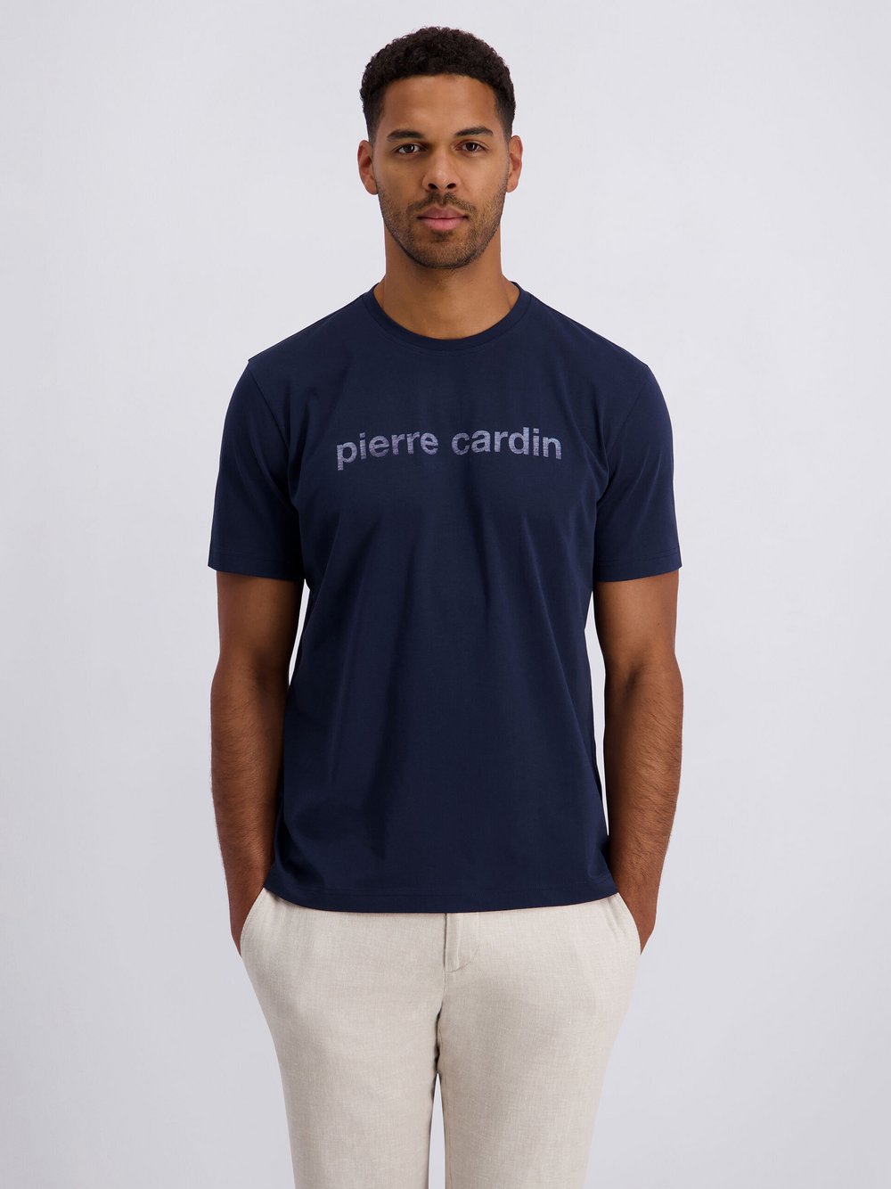 Thumbnail - Pierre Cardin T-Shirt Herren Baumwolle blau bedruckt, XL