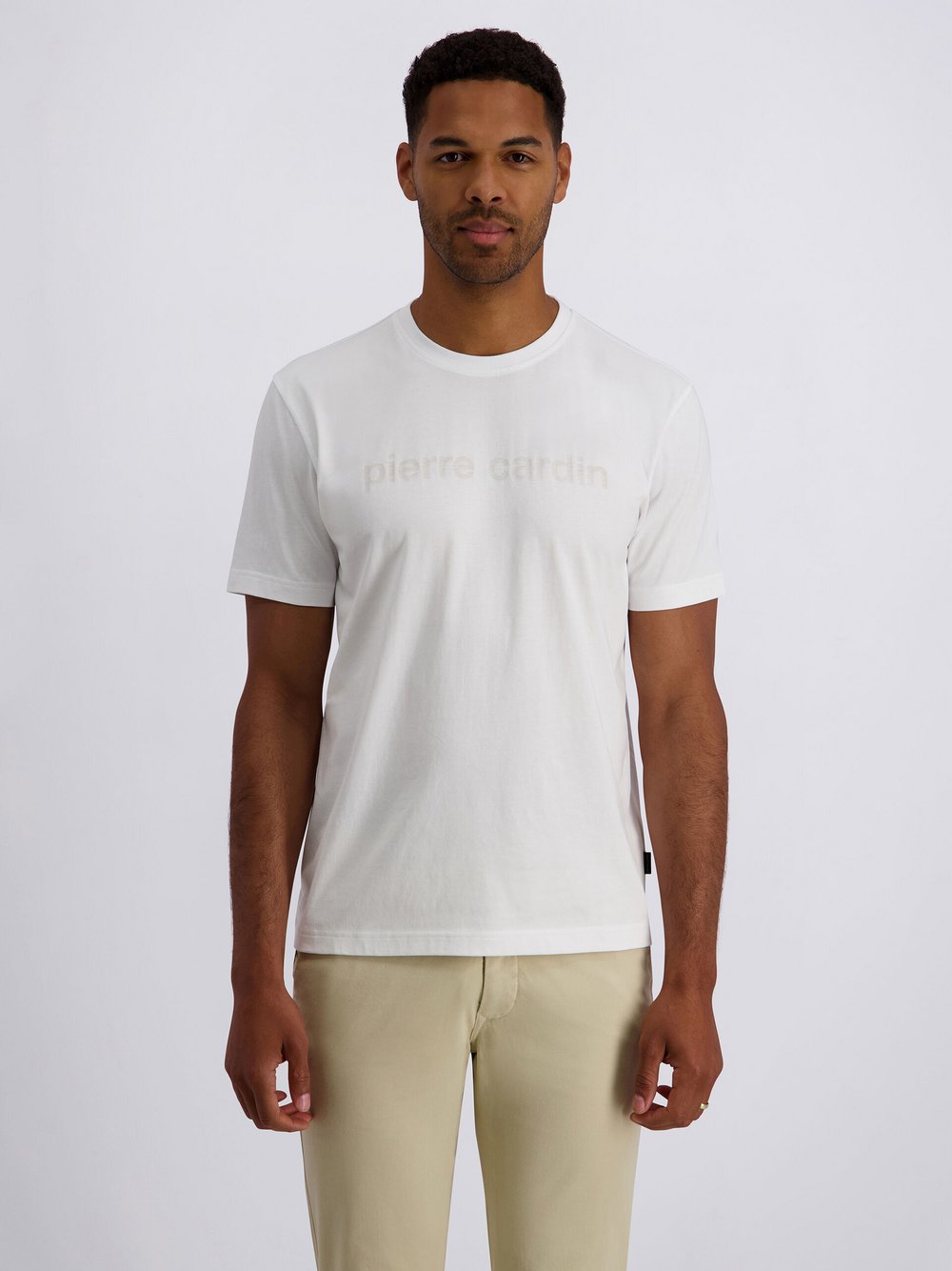 Pierre Cardin T-Shirt Herren Baumwolle weiß bedruckt, XXXL