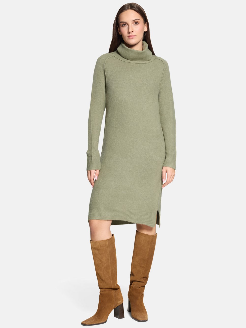 Cartoon Strickkleid Damen grün, 38