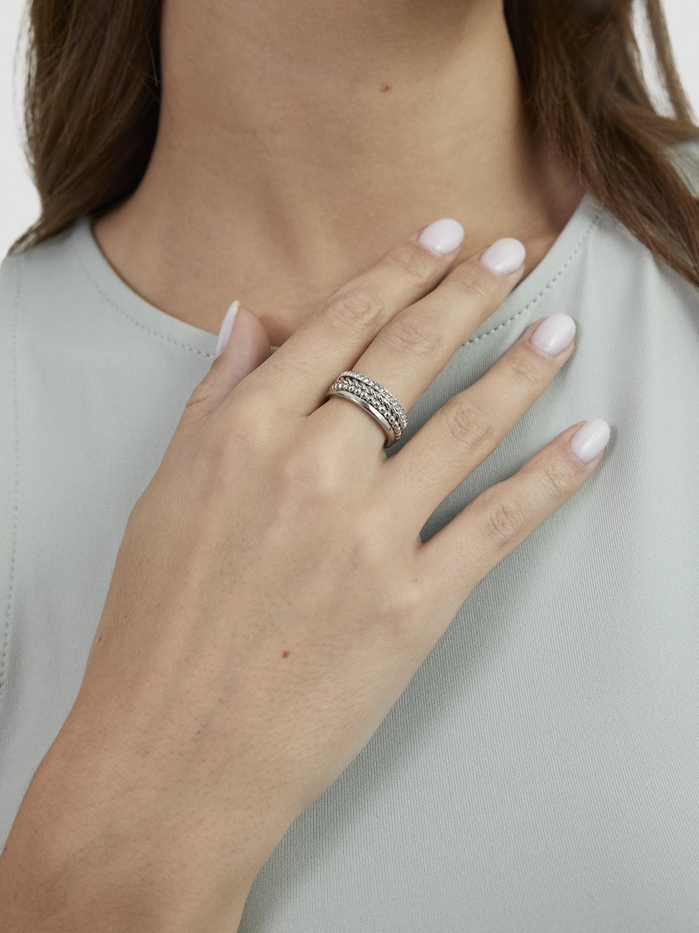 Thumbnail - s.Oliver Ring  Damen Edelstahl silber, 56