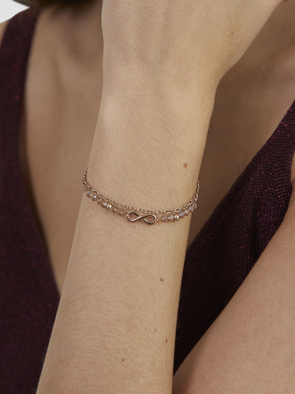 Thumbnail - Layering-Armband mit Infinity-Symbol