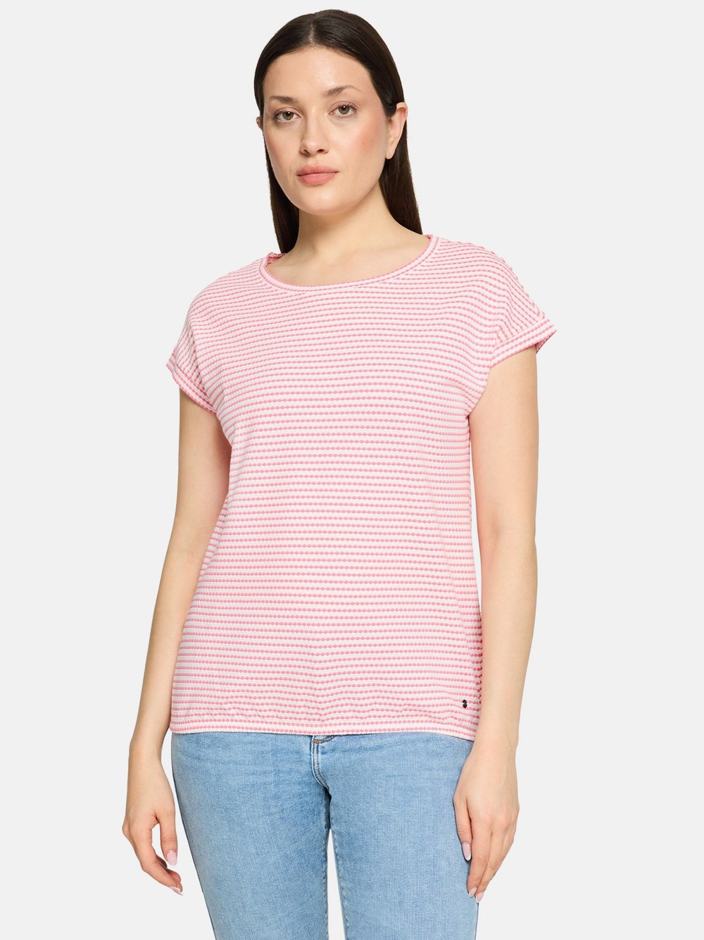 Thumbnail - Betty & Co Casual-Shirt Damen Baumwolle rosa gemustert, S