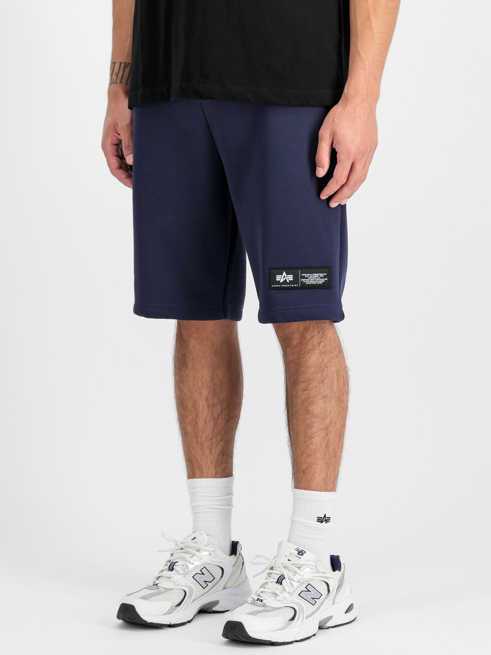 Alpha Industries Shorts Herren Baumwolle blau, L