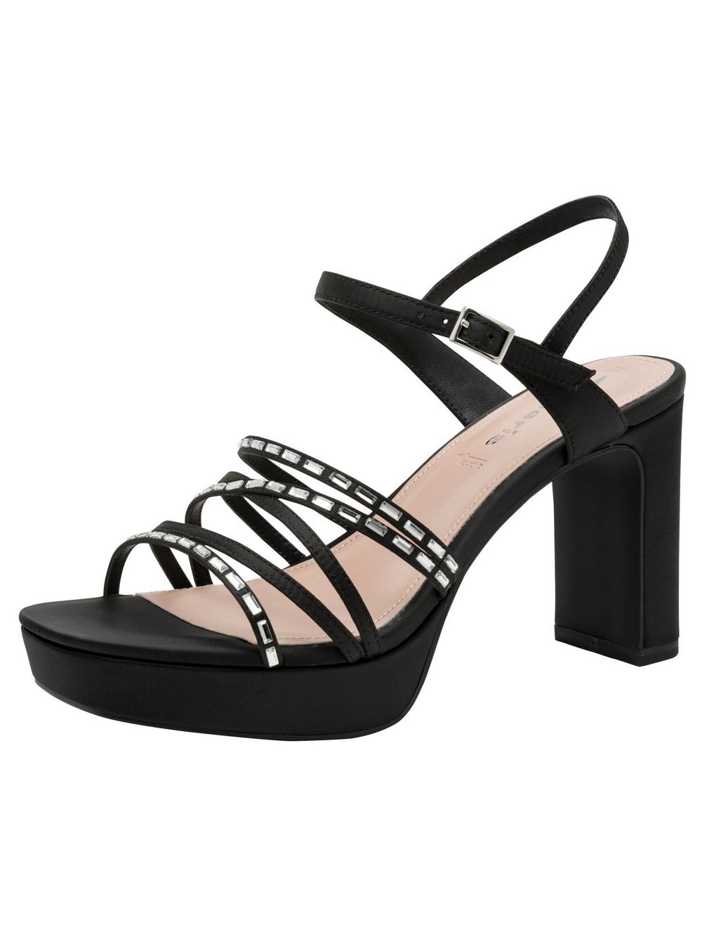 Tamaris Sandalette Damen Textil schwarz, 38