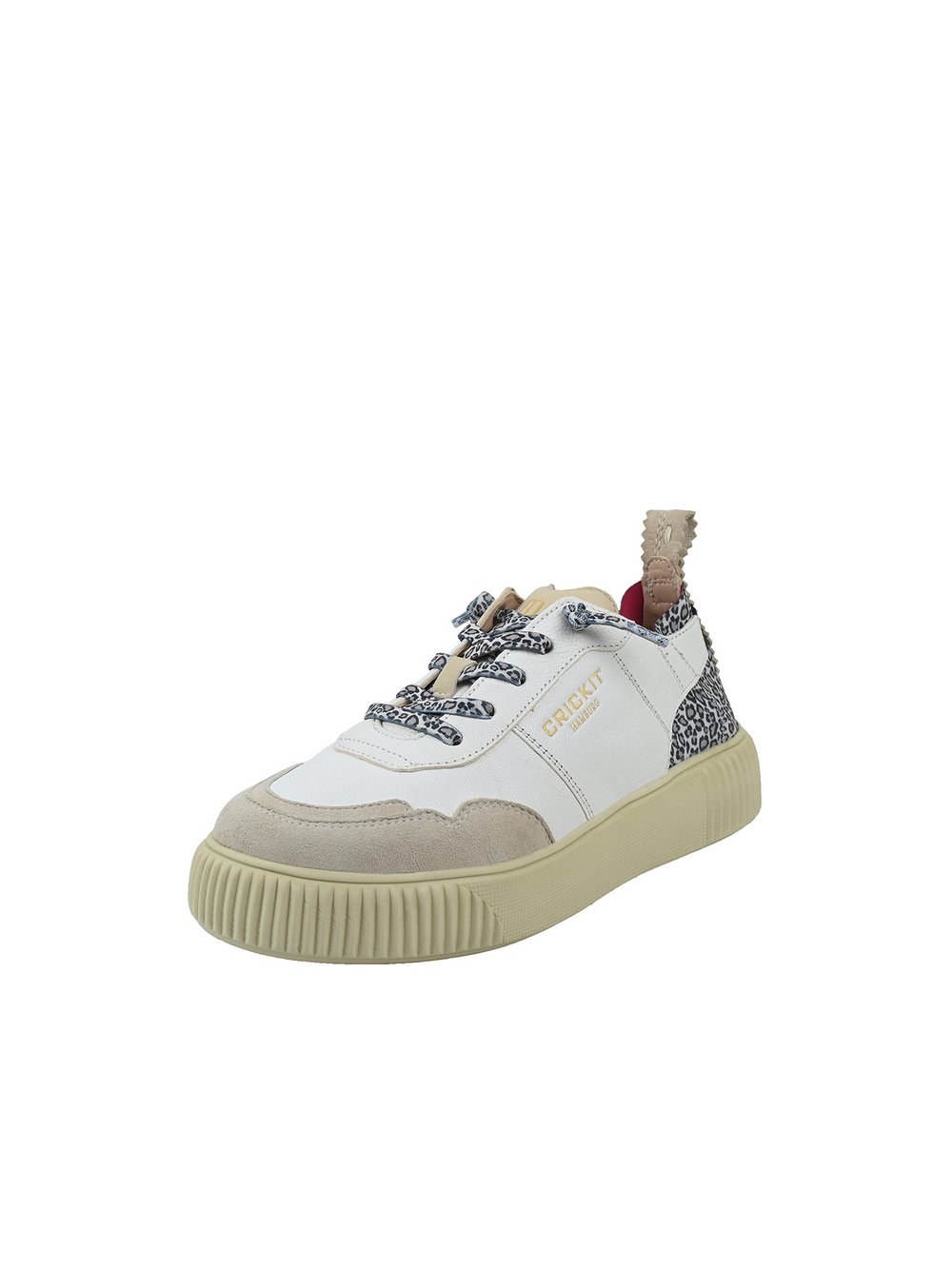 Thumbnail - Crickit Sneaker Damen Leder weiß bedruckt, 40