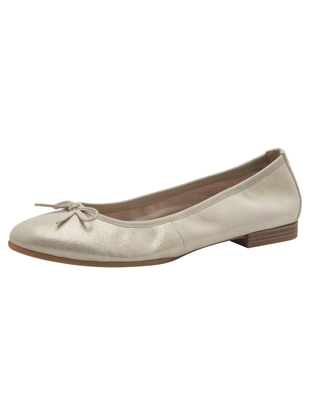 Tamaris Ballerina Damen Leder beige, 42