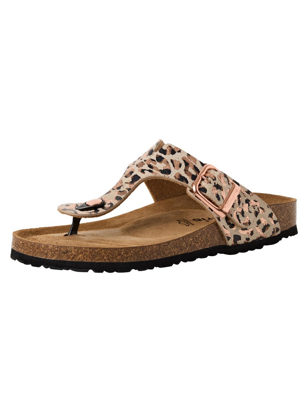 Tamaris Pantolette Damen beige gemustert, 41