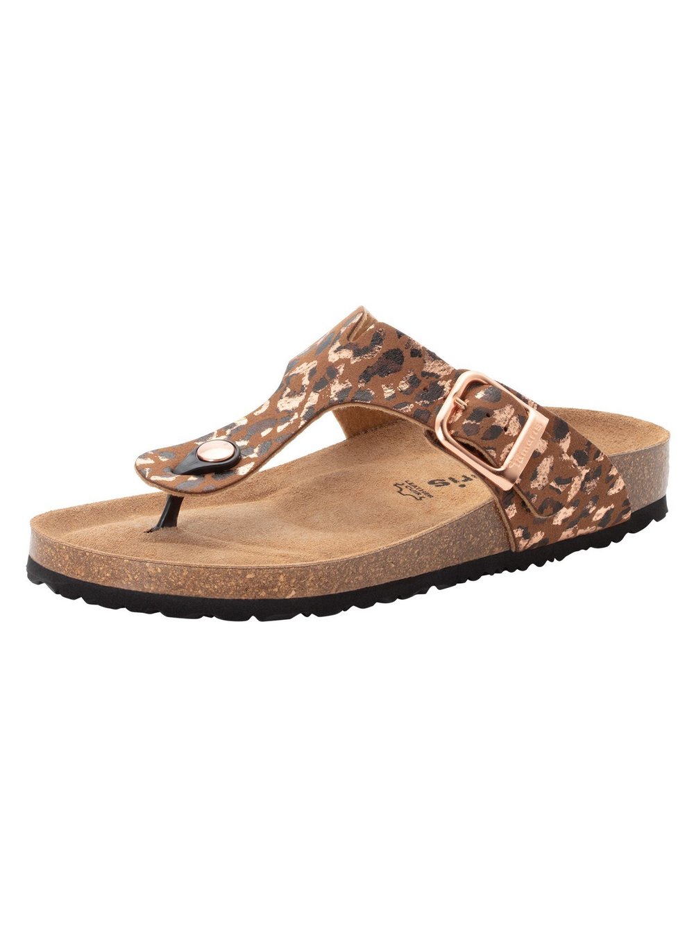 Tamaris Pantolette Damen braun gemustert, 40