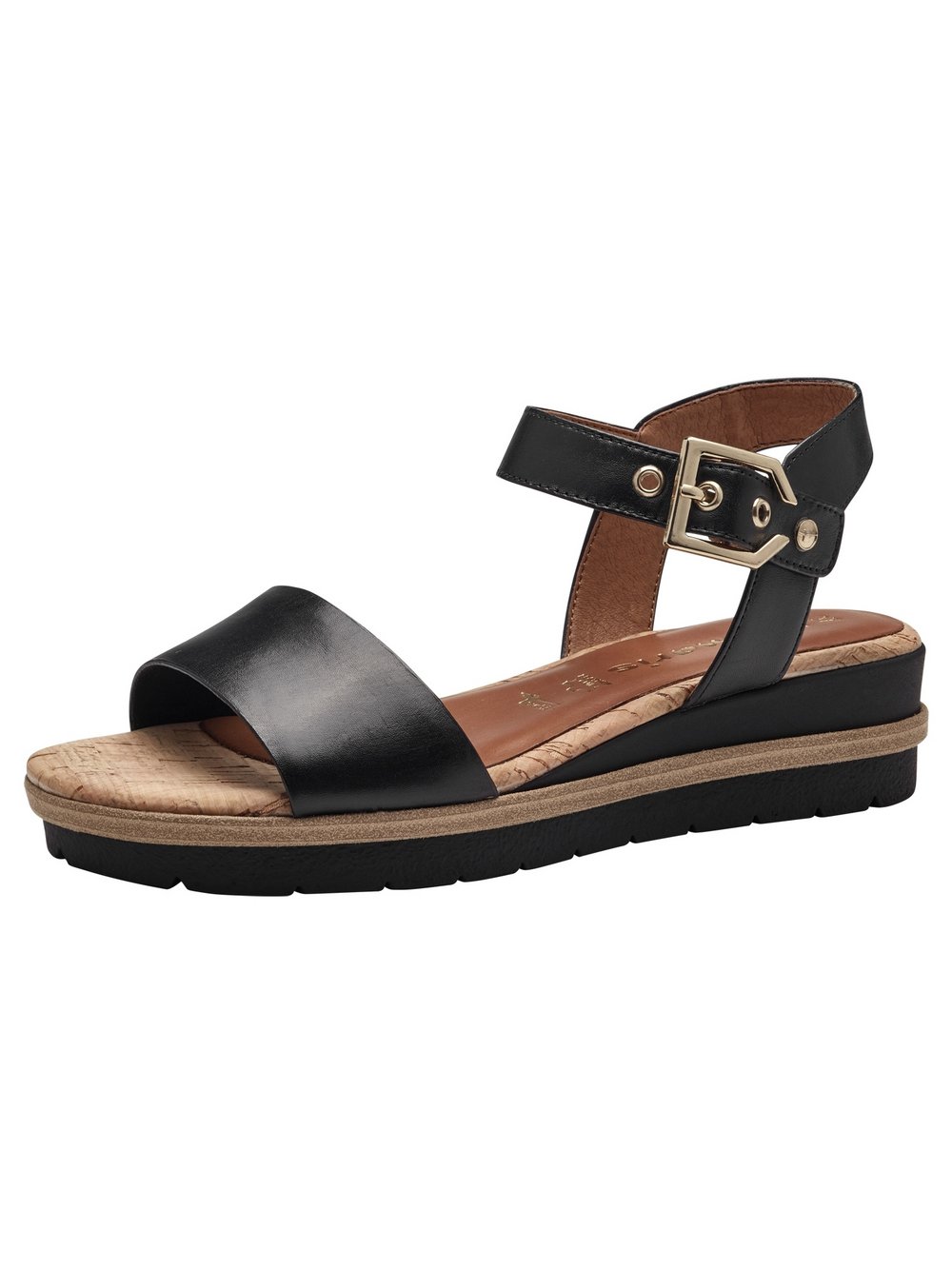 Tamaris Sandalette Damen Leder schwarz, 36