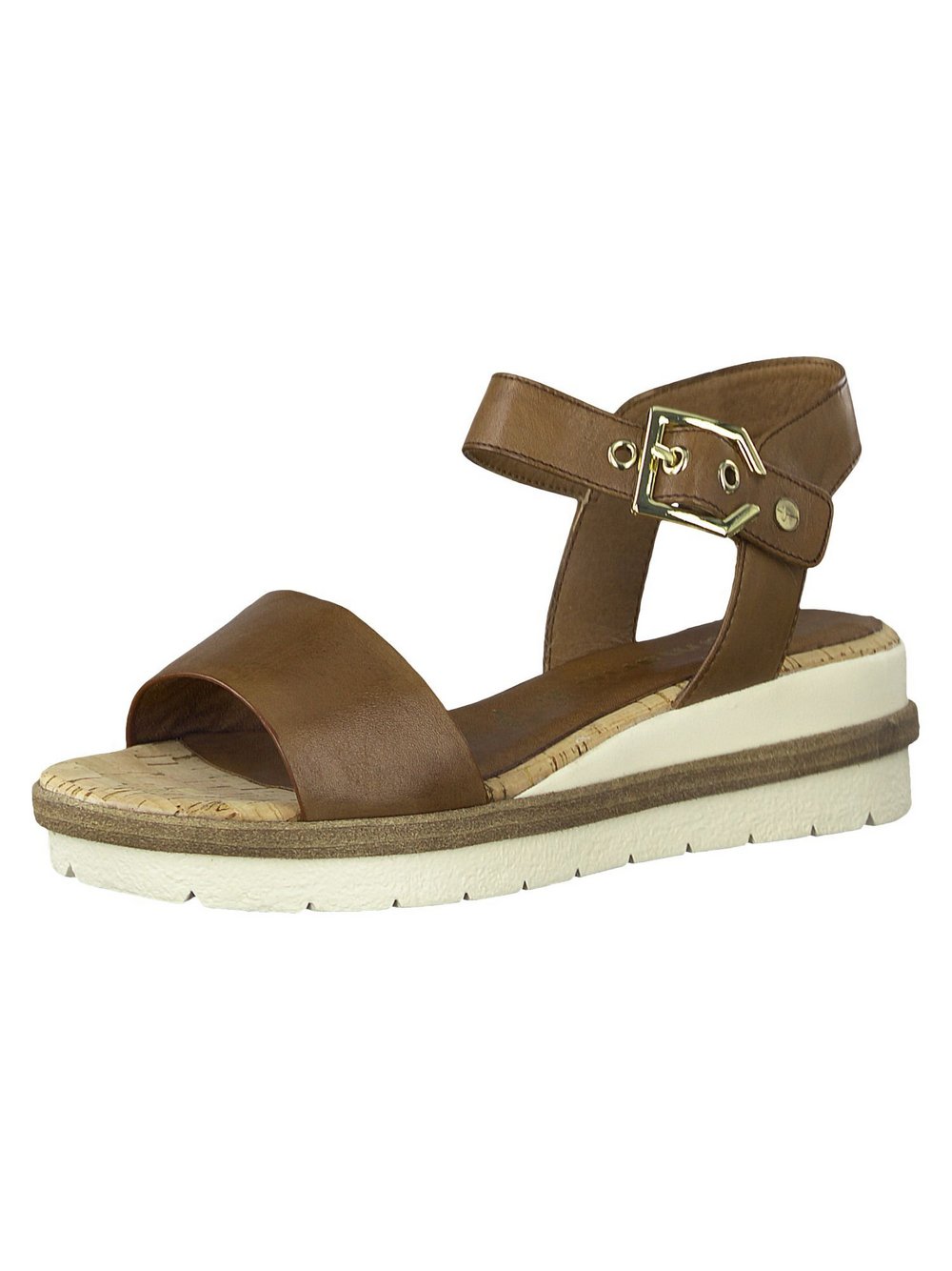 Tamaris Sandalette Damen Leder braun, 40