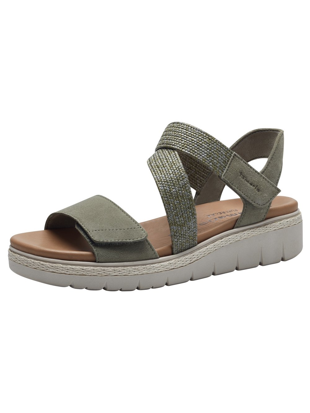 Tamaris Sandalette Damen Leder grün, 36