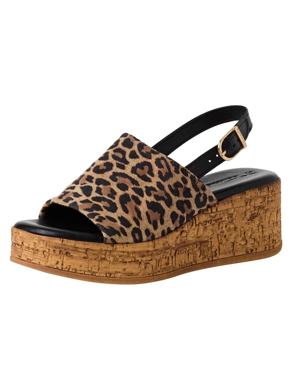 Tamaris Sandalette Damen Leder braun gemustert, 36