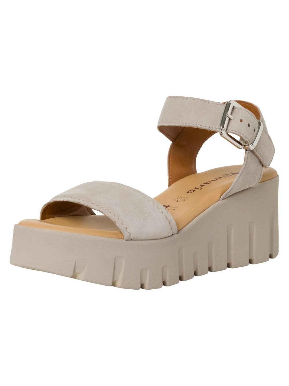 Tamaris Sandalette Damen Leder braun, 37