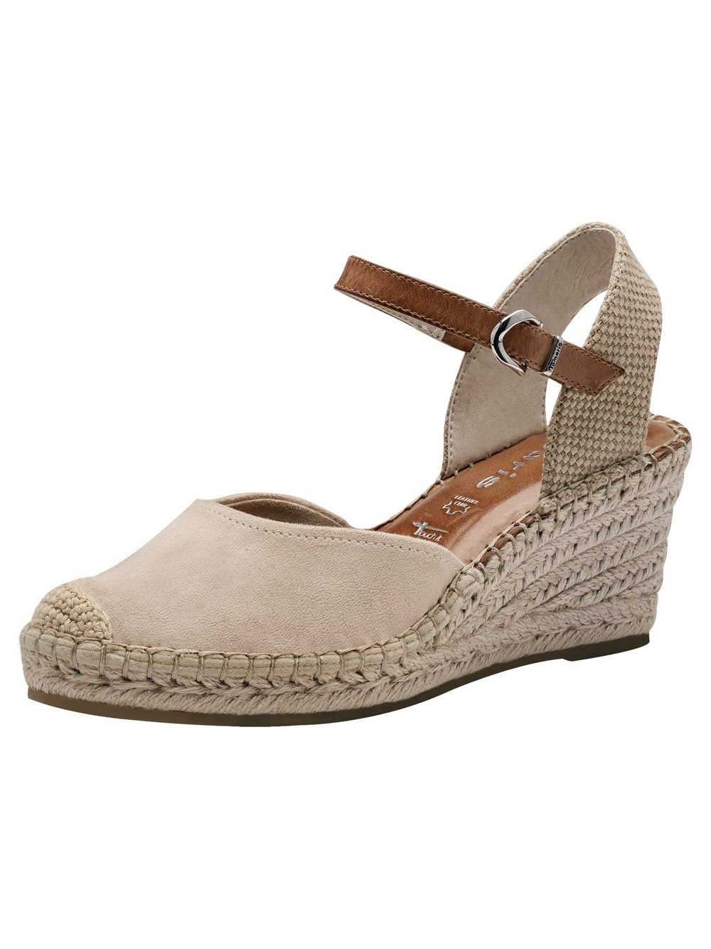 Tamaris Espadrilles Damen Leder beige, 40