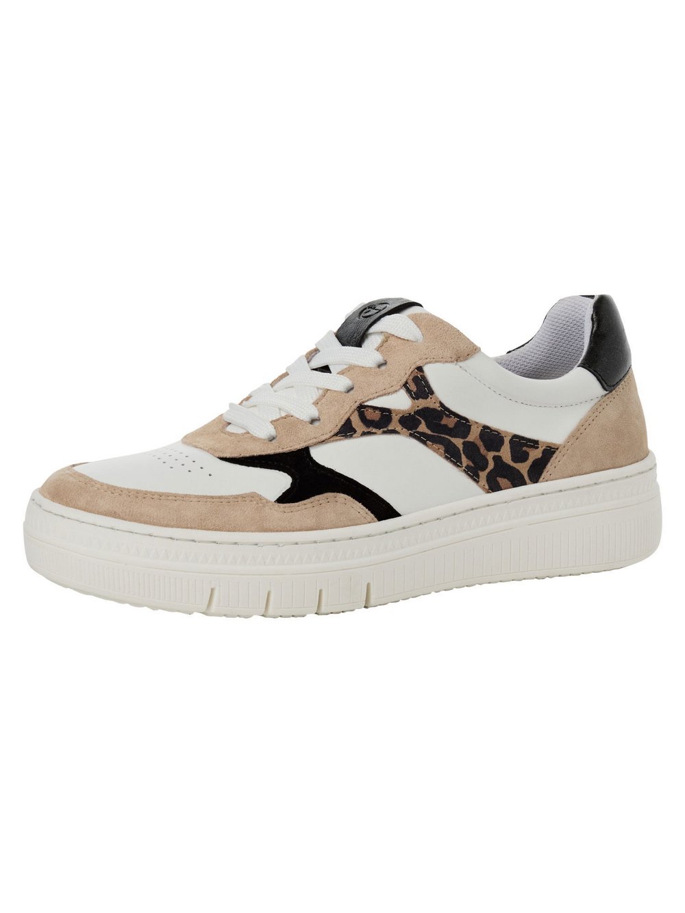 Tamaris Sneaker Damen Leder braun gemustert, 42
