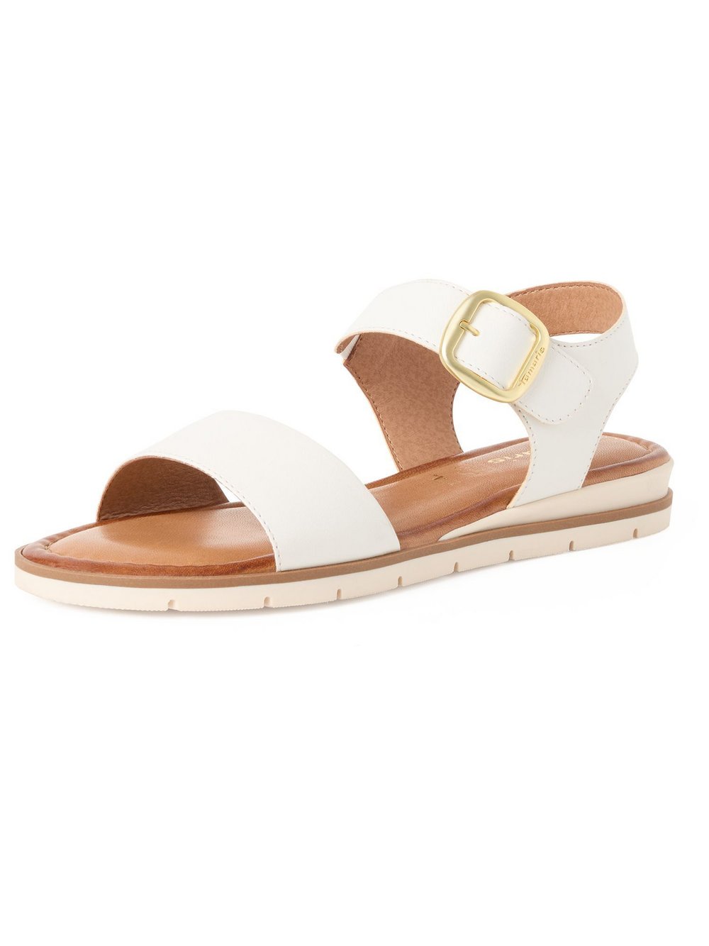 Tamaris Sandale Damen Leder weiß, 39