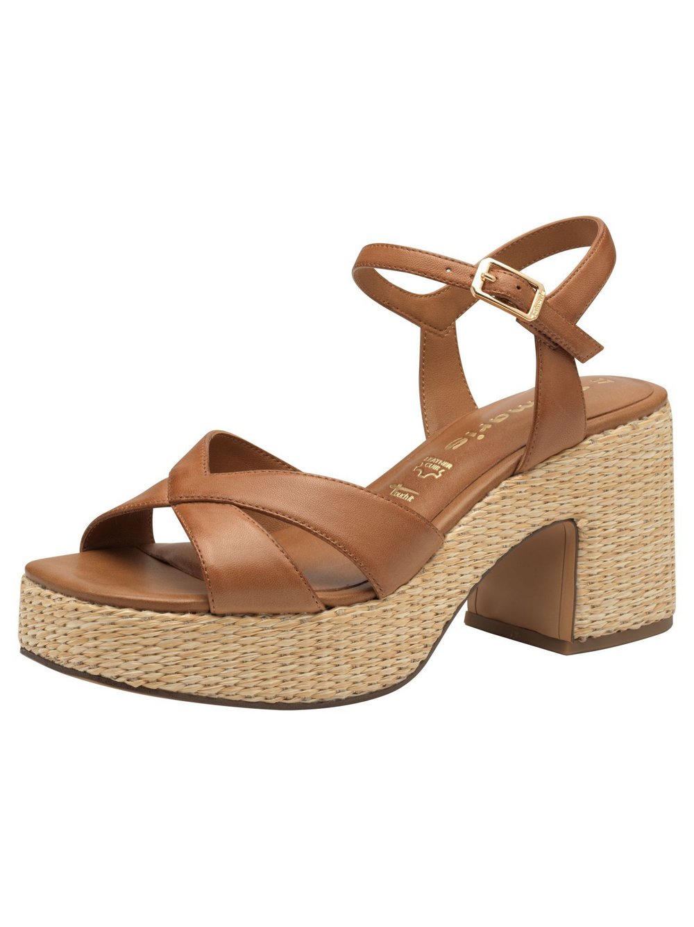 Tamaris Sandalette Damen Leder braun, 36