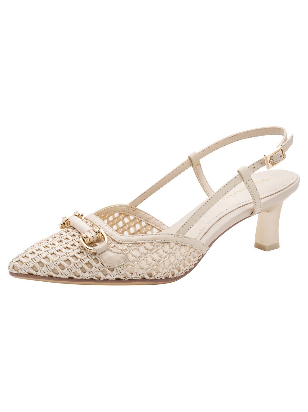Tamaris Slingpumps Damen Leder beige, 36