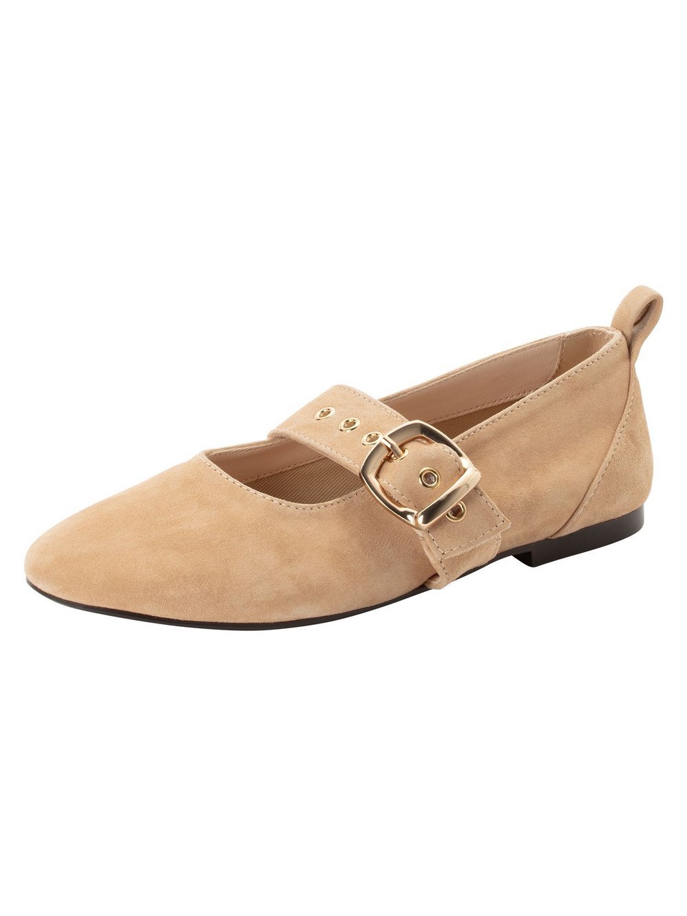 Tamaris Ballerina Damen Leder beige, 42